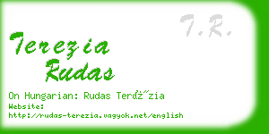 terezia rudas business card